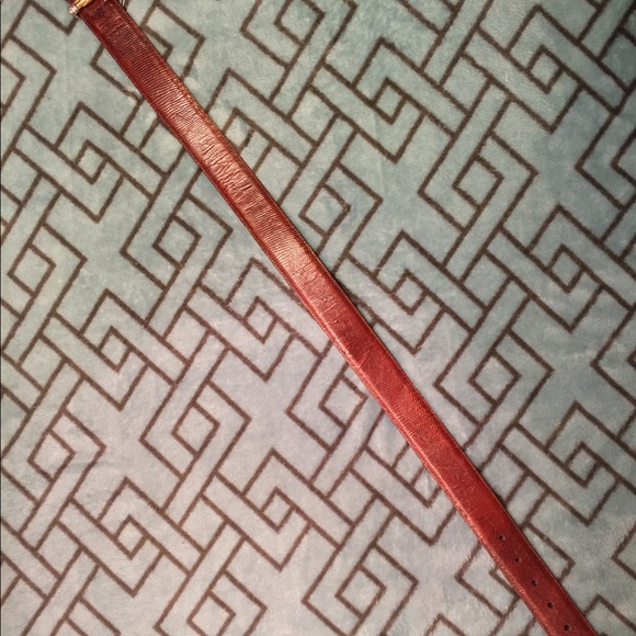 BRIGHTON LEATHER BELT  BROWN  GOLD & SILVER BUCKLE - Picture 4 of 5